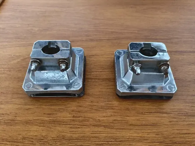 2 Canecas Cromadas para Tom de Bateria