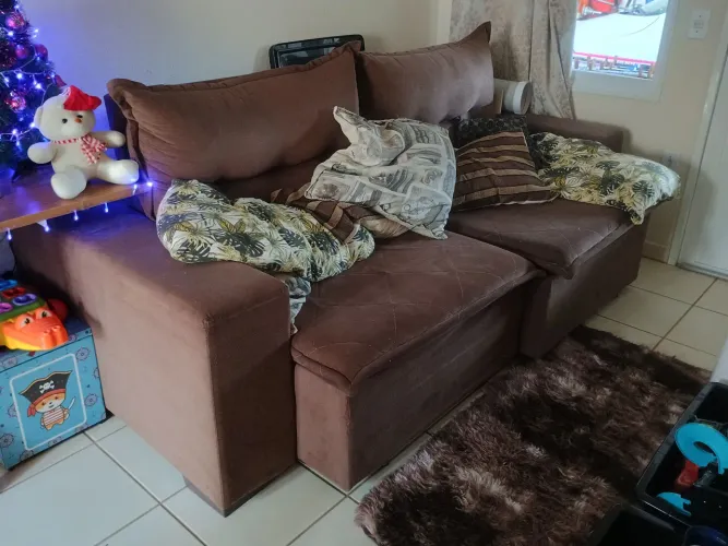 Sofá retrátil 4 lugares