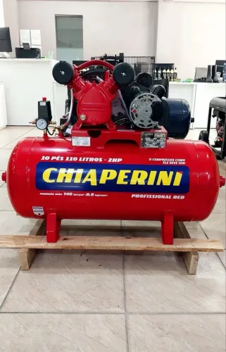 Compressor Chiaperini 110L 140 Libras Motor 2HP 10pcm - Novo