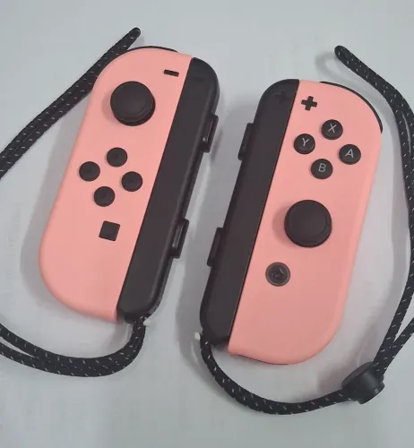 Joycons original Nintendo Switch Impecável + straps