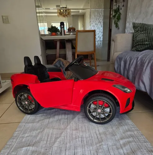 Carro Eletrico Bandeirante Jaguar F-Type SVR Vermelho 12V CR