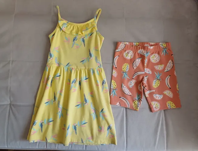 Vestido + shorts infantil Carter's tam 5 anos