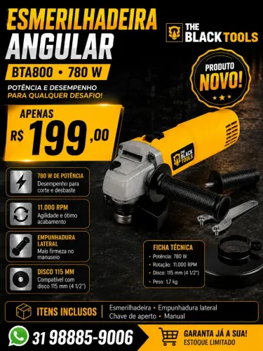 Esmerilhadeira angular 4 polegadas