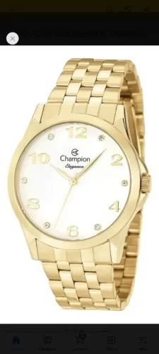 Relogio champion feminino números cn26260w (novo)