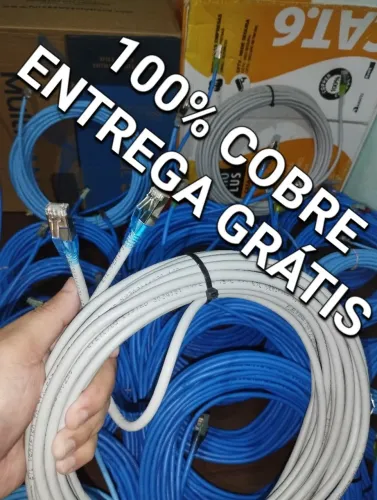 CABO DE REDE INTERNET [CAT6/CAT5E] 2M 3M 5M 10M 15M 20M 25M 30M CAT 6