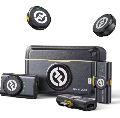 Microfone Hollyland Lark M2 Duo Combo para 2 Pessoas