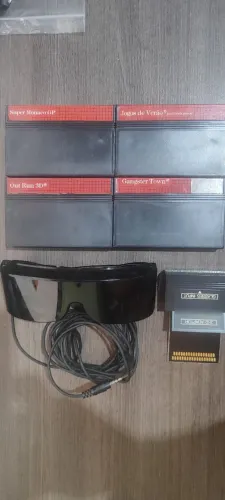 Lote 4 Cartuchos Originais Master System + Óculos 3D