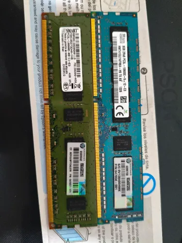 Memória ram ECC DDR3 pc3L 10600e 8gb e 4 GB hynix e Smart