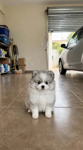 Spitz alemão FÊMEA COM PEDIGREE 