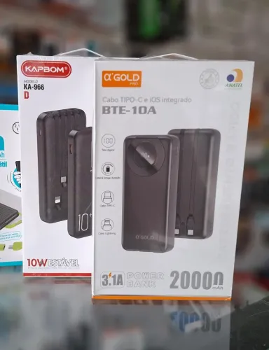 Carregador portátil 10.000 a 20.000 mAh - entrega em slz e região