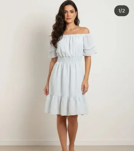 Vestido ciganinha Branco