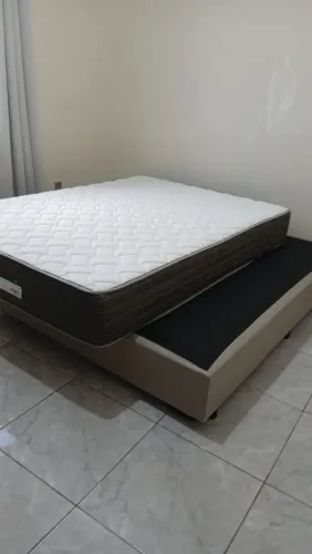Cama casal box Pró Saúde Ortobom dois meses de uso