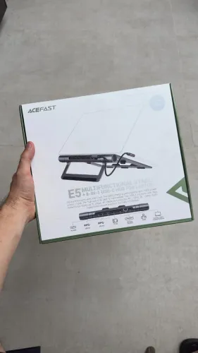 Suporte Notebook Acefast E5 com Hub USB-C 8 em 1 - Excelente Estado
