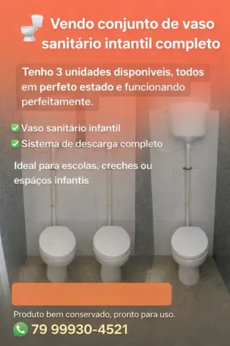 Vaso sanitário infantil
