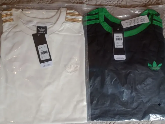 2 Camisetas de marca esportiva de tecido egípcio no tamanho GG