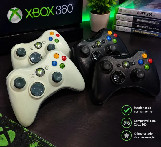 CONTROLES XBOX 360 originais e paralelos a partir de 49,99