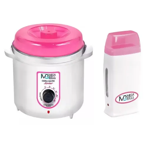 Kit depilação panela cera quente + Aquecedor Rollon termocera