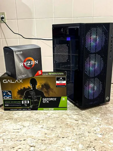 PC Gamer Rápido: Ryzen 5 3600 | GTX 1660 Super | 16GB RAM | SSD 120GB