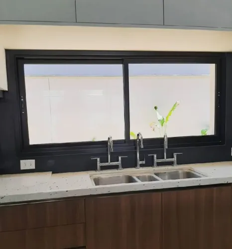 janela de aluminio preta esquadrias de alumínio 02 folhas