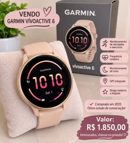 Vendo relógio Garmin Vivoactive 6