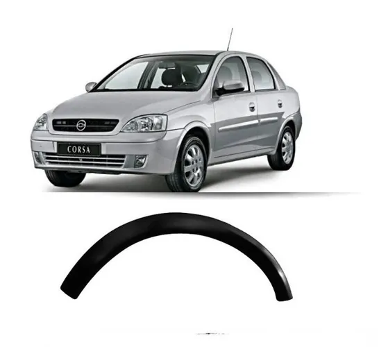 Moldura Paralama acabamento alargador Friso Dianteiro Corsa Hatch Sedan Montana valor unid