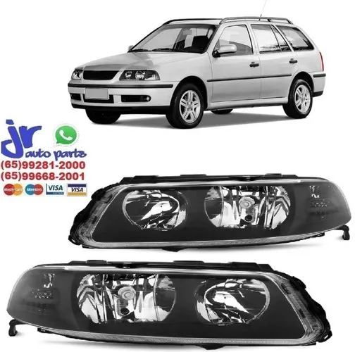 Farol Parati G3 99, 00, 01, 02, 03, 04 e 05 com Máscara Negra