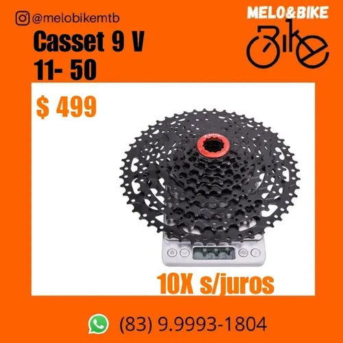Cassete K7 9 V 11-50 NOVO 10x sem juros