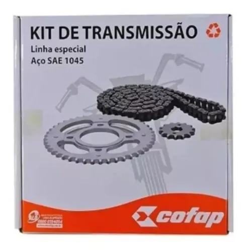 Kit Relação Tração Cg Titan 125 2000 2001 2002 Origina Cofap