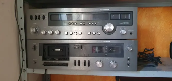 Receiver antigos radio e tape deck