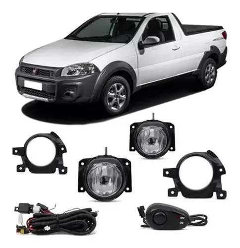 Kit Farol De Milha Strada Working 2014 Bot Universal - ShockLight - 091410U