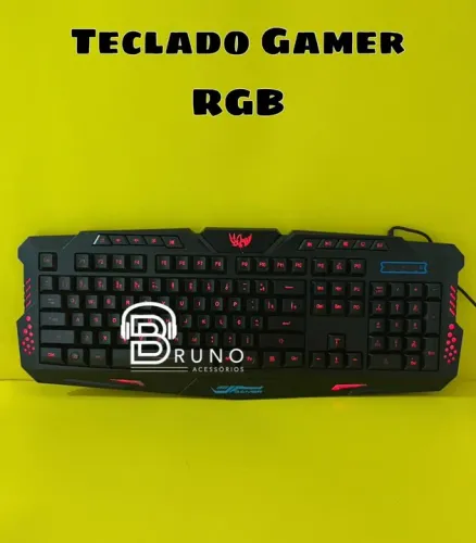Teclado Gamer Led Vermelho