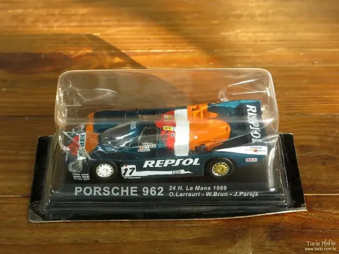 Miniatura Porsche 962 1:43(?) 24H. Le Mans 1989 - O.Larrauri - W.Brun - J.Paroja lacrado