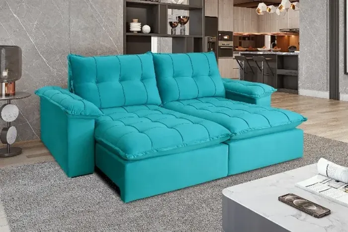 sala sofa retratil e reclinavel de 250 cm