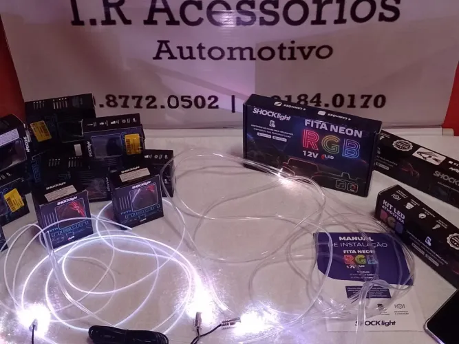Kit de fita de néon com 4 ou 5 canhão shocklight aceito cartão!