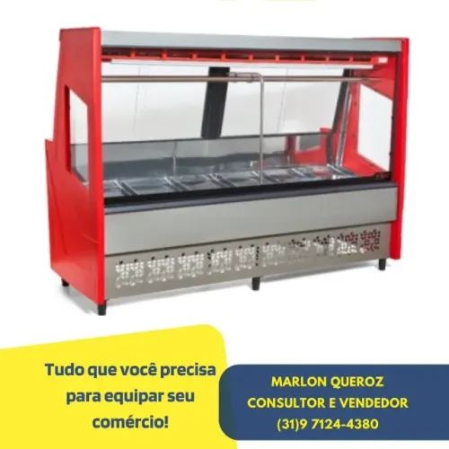 Balcão de Açougue 2M Vermelho Polar