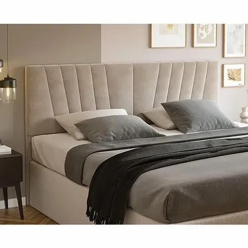 Cabeceira para Casal King Rubi 202cm com Tecido Veludo - Estofados Linhares