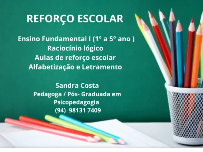 Reforço Escolar - Aulas Particulares 