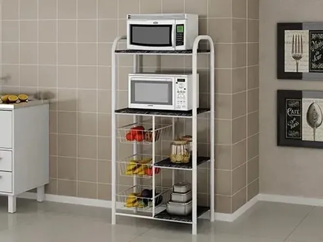 Fruteira Alta Tubular 3 Cestos Forno/Microondas. São Produtos Novos Direto da Fábrica.