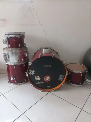 Bateria Basix Custom completa (troco em esteira profissional ou semi profissional)
