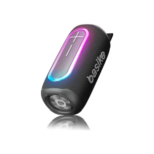 Caixa de Som Basike BA-RAD020 - Som Potente com Luzes RGB!