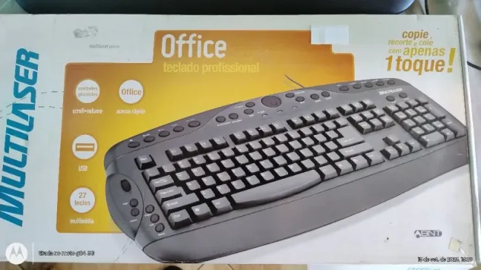 Teclado PC-Office Profissional-27 teclas Multimídias