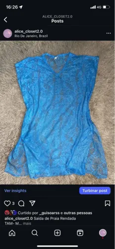 Saída de Praia Renda Azul