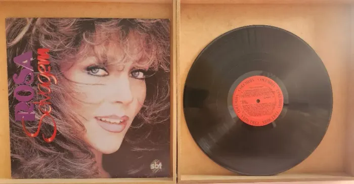 Disco de vinil da novela Rosa Selvagem do SBT