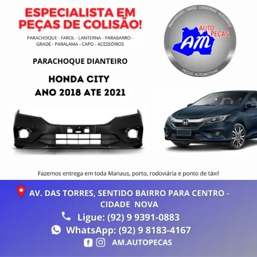 Parachoque Honda City 2018/21