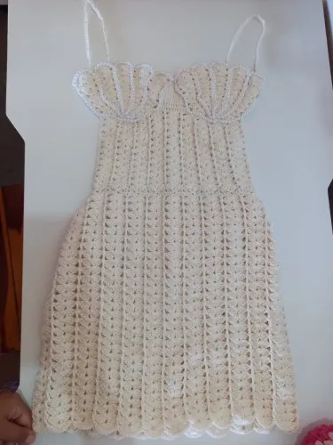 Vestido crochê sereia 