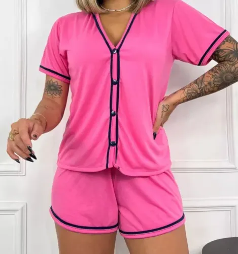 Conjunto de Pijama Feminino, Tamanho P
