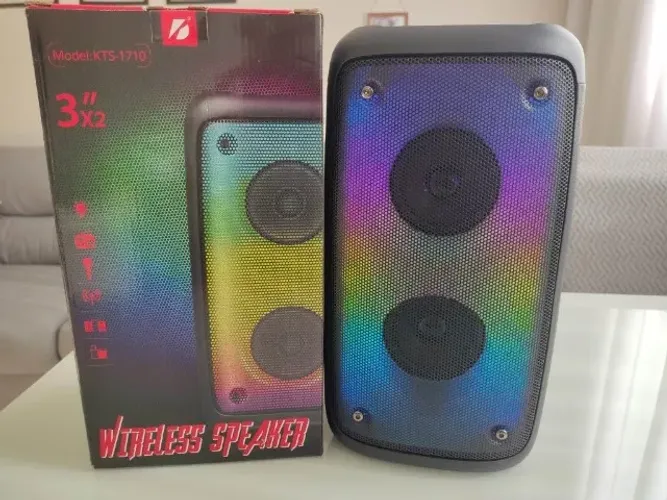 Caixa de som Bluetooth KTS-1710 + Faço Entrega
