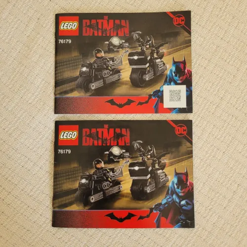 Manuais LEGO DC A Perseguição de Motocicleta de Batman e Selina Kyle - 2021