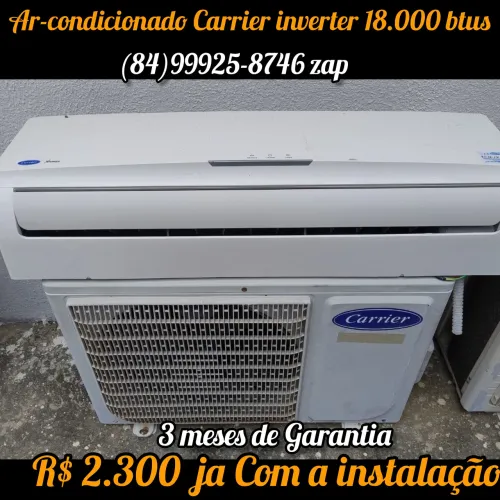 Ar Condicionado Carrier Inverter 18.000 BTUs - Instalação Inclusa