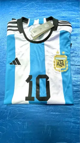 Camiseta Argentina - Tamanho G (Copa do Mundo)